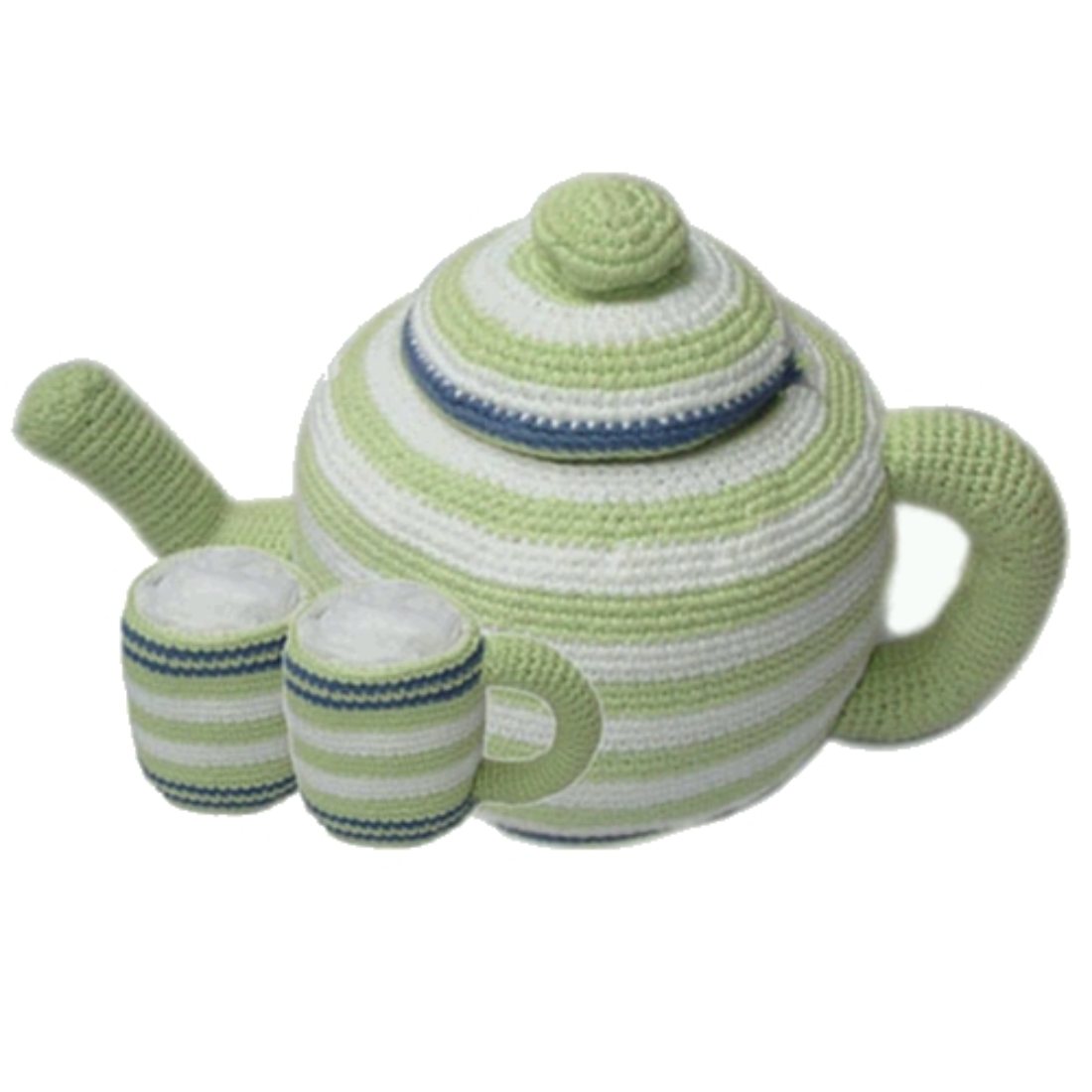 Ecofriendly Gifts. Fairtrade Gifts. Striped Toy Tea Set