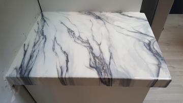 epoxy countertop white marble