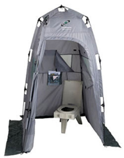 CleanWaste Outdoor Toilet and Privacy Tent