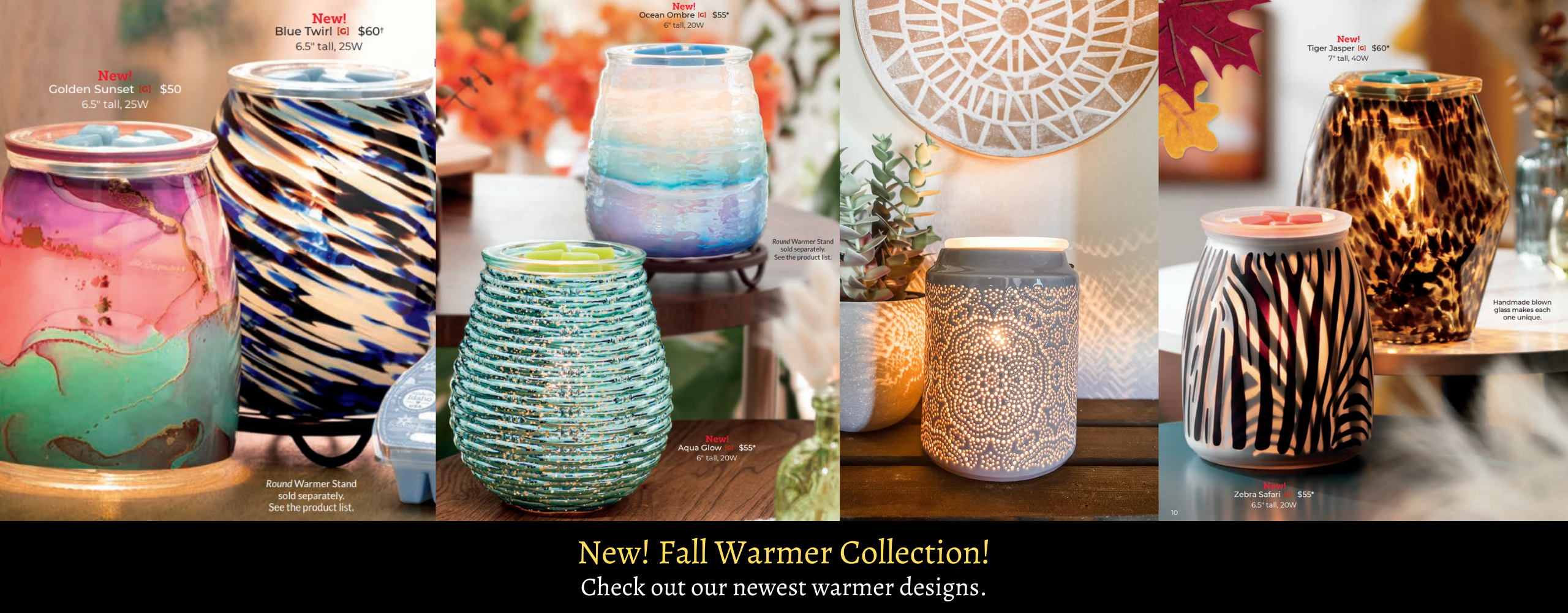 Scentsy New Fall Warmers 2022