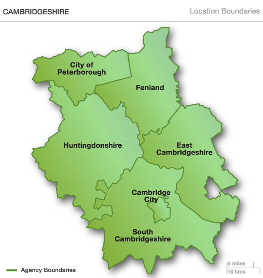 Areas in Camberidgeshire covered by Gym In Motion