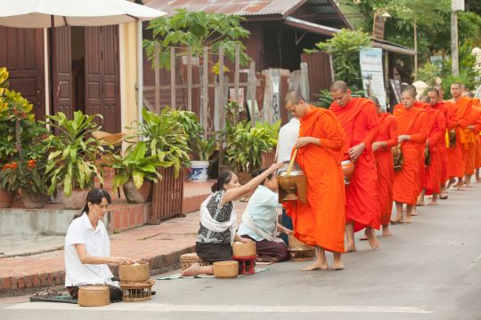 The social etiquette in Laos