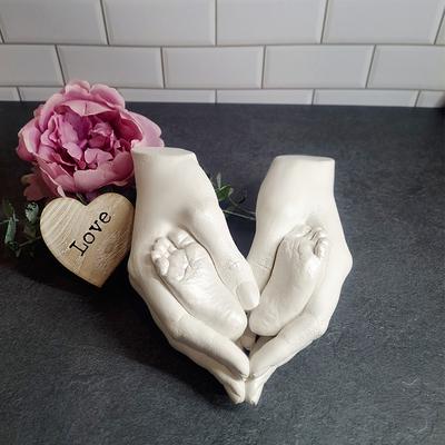 Keepsake Hands Casting Kit,family Hand Molding,clasped Group Hand Sculpture  Kit,molding Kit