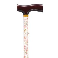 Floral Aluminum Folding Cane, Height Adjustable by Drive