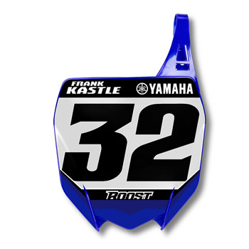 Custom Back number roost ID motocross graphics stickers RUFF style