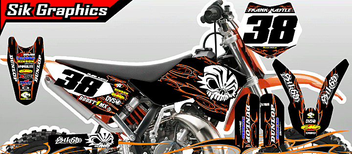 KTM SX 50 65 Motocross Graphics Kit Decals Stickers MX All Years