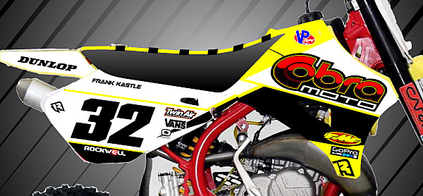 Custom Cobra Dirt Bike SCALE Graphics Set - MotoPro Graphics