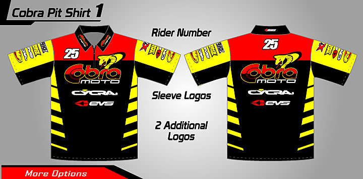 Roost Mx Motocross Graphics Cobra Pit Shirt