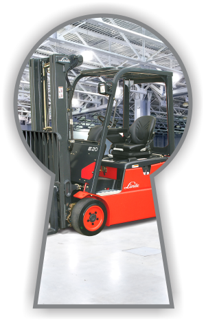 Linde  Forklift Keyhole Graphic