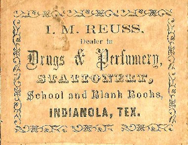 1880's label with misspelled name of J.M. Reuss