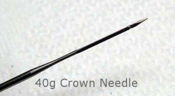 German Rooting Needles 46 Crown Gauge ~ 3 barbs ~ Doll Supplies ~ 10 Needles.
