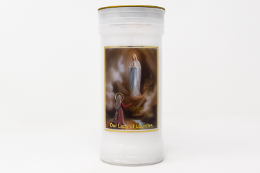 Pillar Candle - Lourdes.