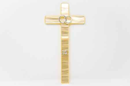 25th Wedding Cross.