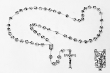 Lourdes Metal Rosary Beads.