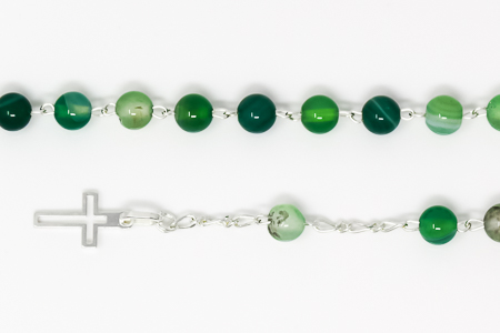 Green Agate Rosary Bracelet.