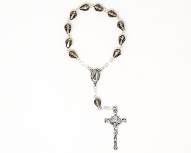 Sterling Silver Swarovski Decade Rosary.