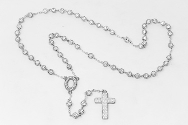 925 Crystal Rosary.
