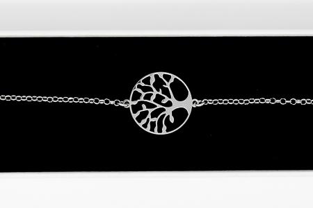 Silver Tree of Life Bracelet.