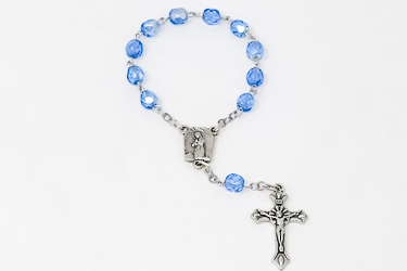 Lourdes Blue Handheld Rosary