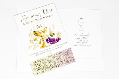 Anniversary Mass Card.