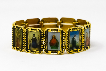 All Saints Gold Faith Bracelet.