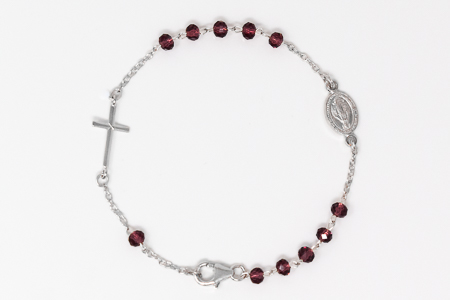 Amethyst Rosary Bracelet.
