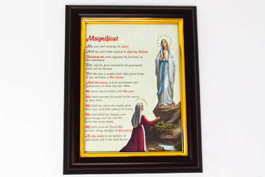 Apparition Picture with Magnificat Prayer.