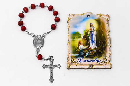 Rose Scented One Decade Rosary.