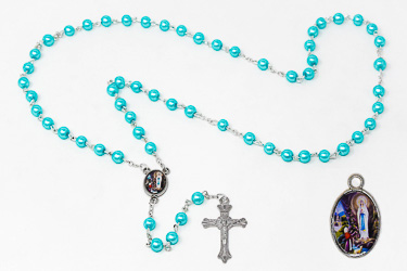 Apparition Rosary Set with Medal.