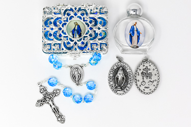 Miraculous Lourdes Water Rosary Gift Set.