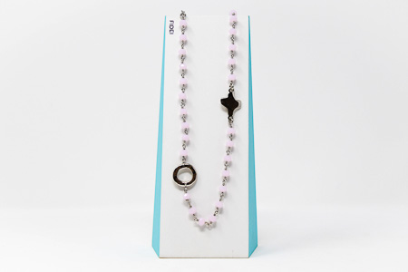 3 Decade Pink Rosary�Necklace.