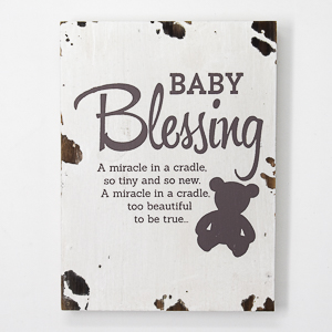 Baby Blessing Plaque