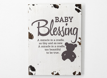 Baby Blessing Plaque