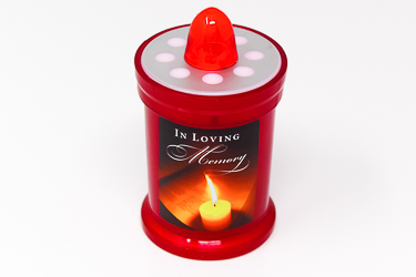 Battery Grave Light Candle