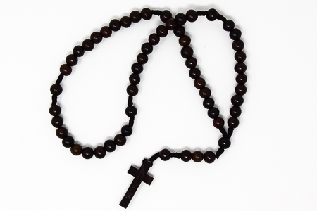 Black Ebony Wooden Rosary.