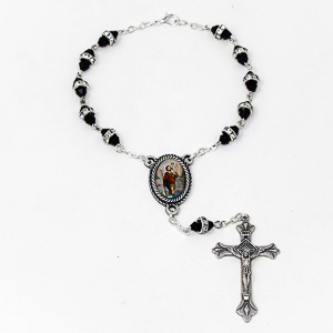St Christopher Patron Saint of Travellers Car Rosary.