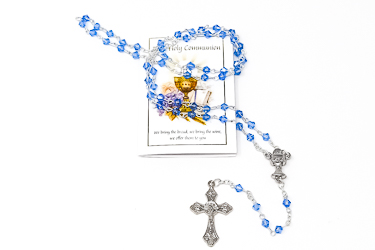 Boys Rosary and Prayer Card.