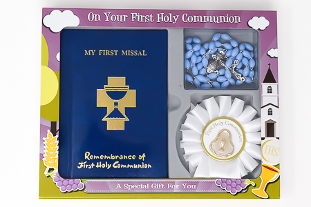 First Holy Communion Rosette Gift Set.