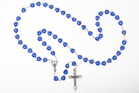 Blue Virgin Mary Rosary.