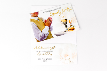 Communion Money Gift Card for a Boy.