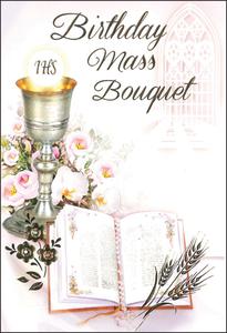 mass birthday card bouquet cards sympathy lourdes parchment