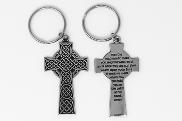 Celtic Cross with Prayer Key Ring.