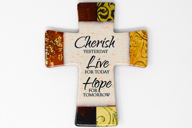 Cherish Live and HopePorcelain Cross.