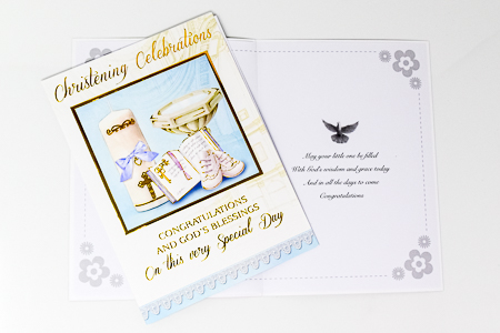 Christening Card for a Baby Boy.