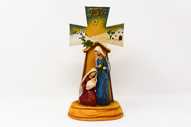 Christmas Holy Family Cross.