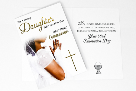 Granddaughter Communion Card Boxed.