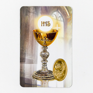 Chalice Communion Prayer Card.
