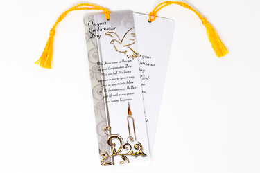 Bookmark with Confirmation Prayer.