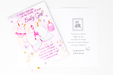 Card for a Baby Girl.