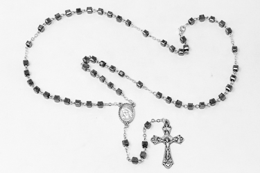 Silver Rosary Beads